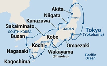 Itinerary Map/Ship Image