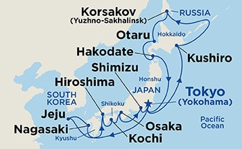 Itinerary Map/Ship Image
