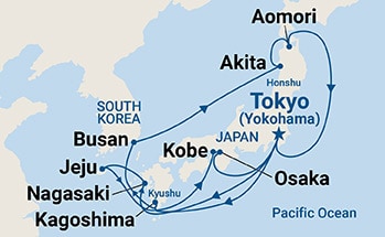 Itinerary Map/Ship Image