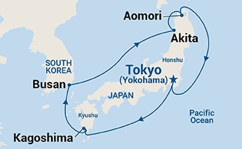 Itinerary Map/Ship Image