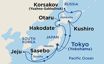 Itinerary Map/Ship Image