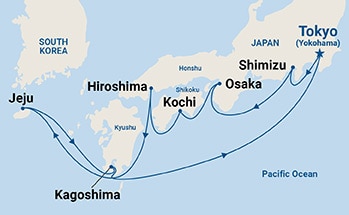Itinerary Map/Ship Image