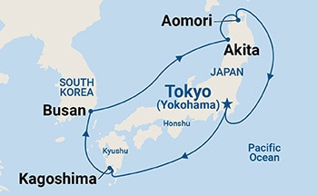 Itinerary Map/Ship Image