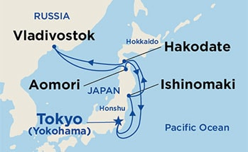 Itinerary Map/Ship Image
