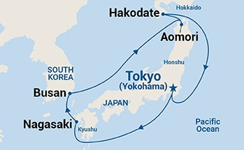 Itinerary Map/Ship Image
