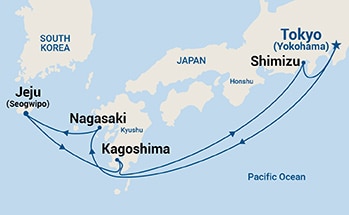 Itinerary Map/Ship Image