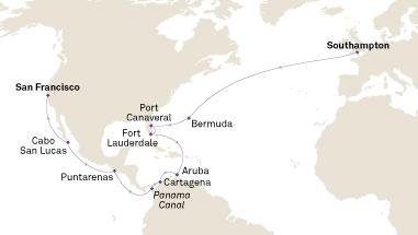 Itinerary Map/Ship Image