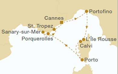 Itinerary Map/Ship Image