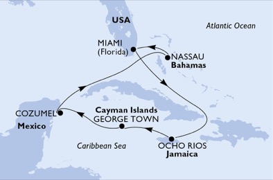 Image result for western caribbean on msc seaside 2019