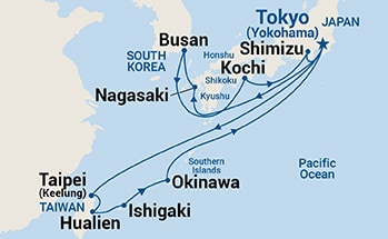 Itinerary Map/Ship Image