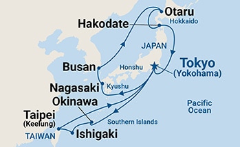 Itinerary Map/Ship Image