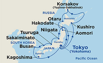 Itinerary Map/Ship Image