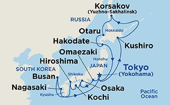 Itinerary Map/Ship Image