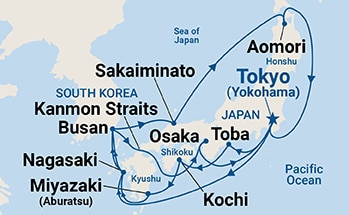 Itinerary Map/Ship Image