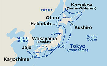 Itinerary Map/Ship Image