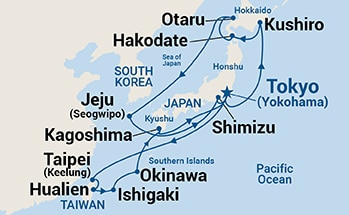 Itinerary Map/Ship Image