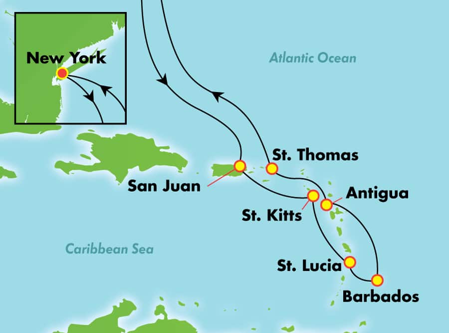 norwegian cruise from nyc to caribbean