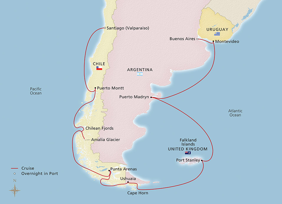 Itinerary Map/Ship Image
