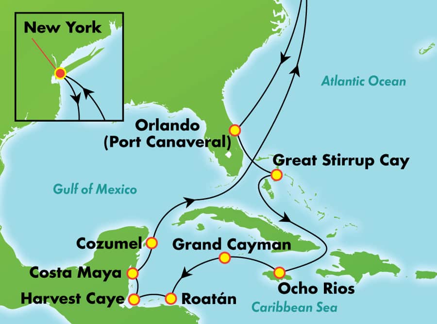 norwegian cruise from nyc to caribbean