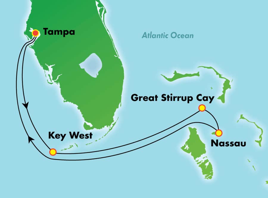Itinerary Map/Ship Image