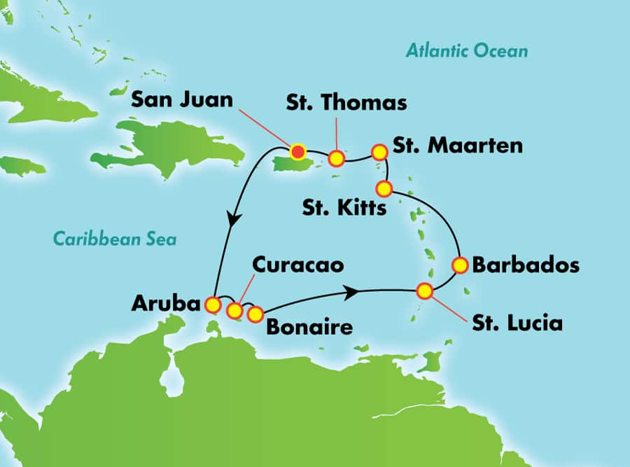 Norwegian Cruises Norwegian Epic 10 Night SOUTHERN CARIBBEAN SAN JUAN Thu Jan 16 2020