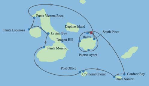 Itinerary Map/Ship Image