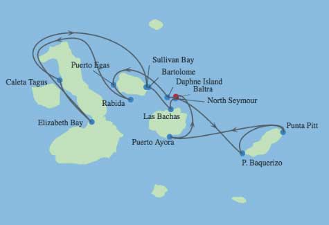 Itinerary Map/Ship Image