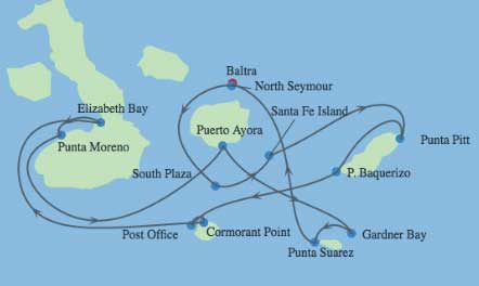 Itinerary Map/Ship Image