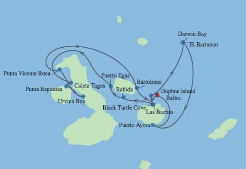 Itinerary Map/Ship Image