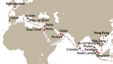 Itinerary Map/Ship Image