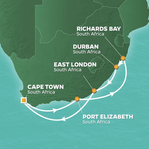 Itinerary Map/Ship Image