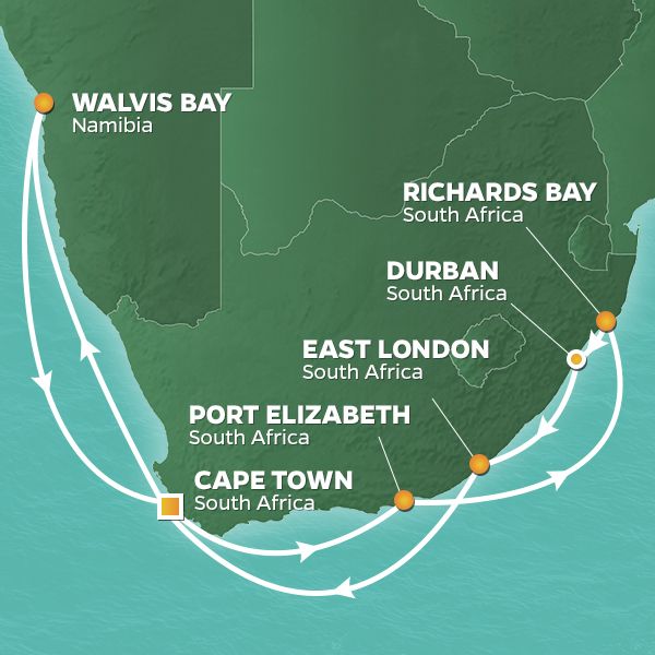 Itinerary Map/Ship Image