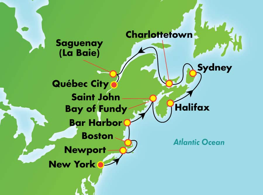 Norwegian Cruises - Norwegian Pearl - 11 Night Canada & New England ...