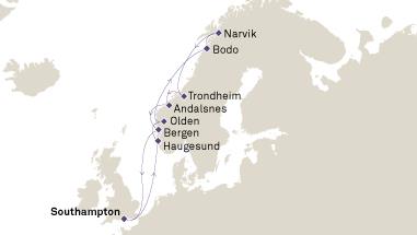 Itinerary Map/Ship Image