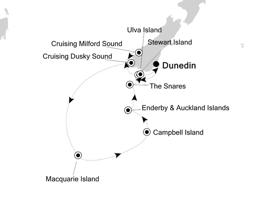 Itinerary Map/Ship Image