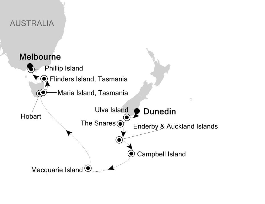 Itinerary Map/Ship Image
