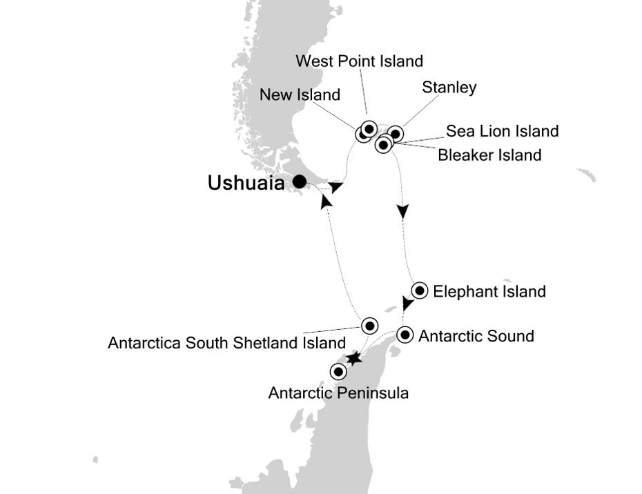 Itinerary Map/Ship Image