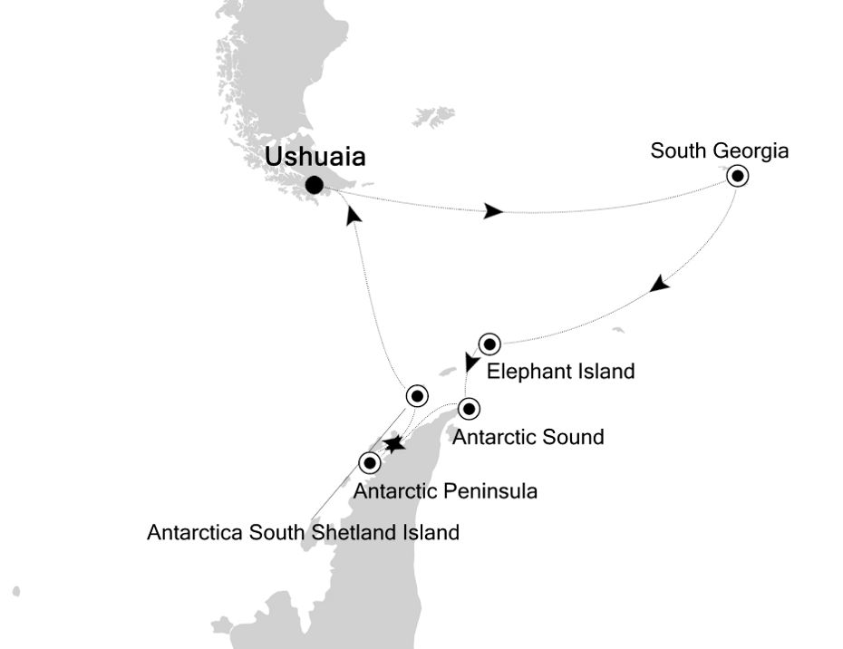 Itinerary Map/Ship Image