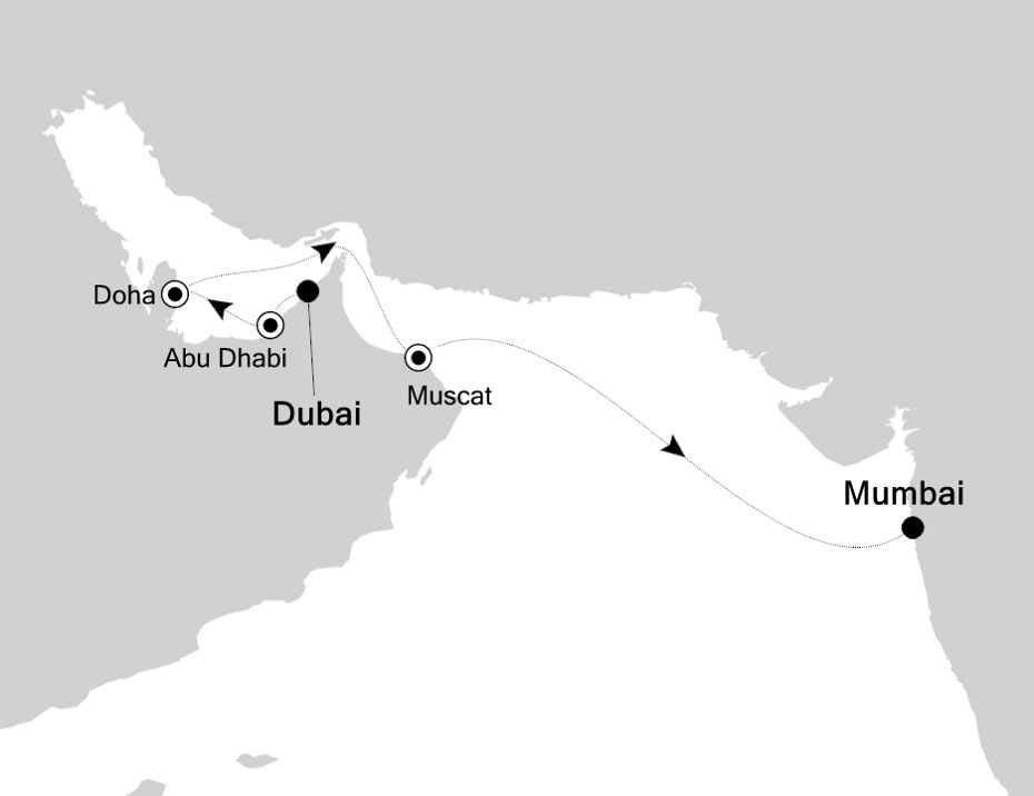 Itinerary Map/Ship Image