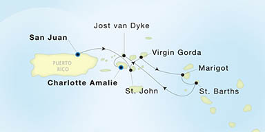 Itinerary Map/Ship Image