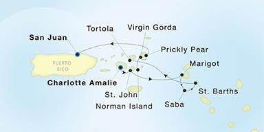Itinerary Map/Ship Image
