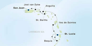 Itinerary Map/Ship Image