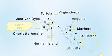 Itinerary Map/Ship Image