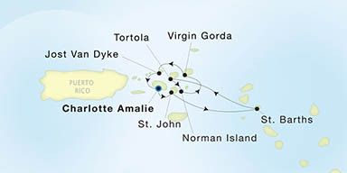 Itinerary Map/Ship Image