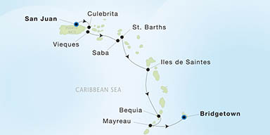 Itinerary Map/Ship Image