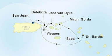 Itinerary Map/Ship Image