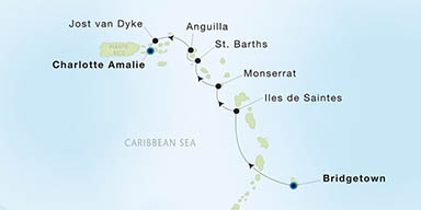 Itinerary Map/Ship Image