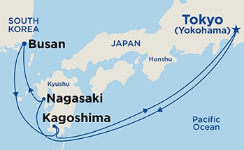 Itinerary Map/Ship Image