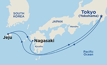 Itinerary Map/Ship Image