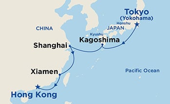 Itinerary Map/Ship Image